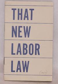 image of That new labor law