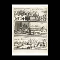 Six performances of Willem III's arrival in England, 1688, Photo Rag Bright White, Premium...