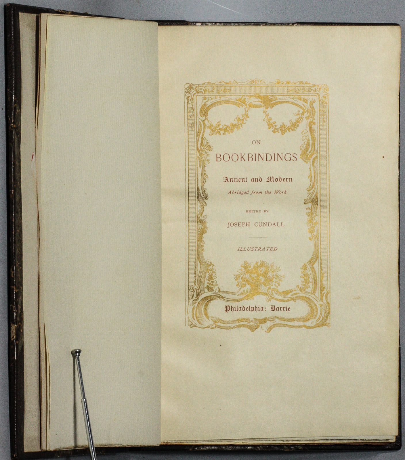 Joseph Cundall On Bookbinding ジョセフ・カンダル