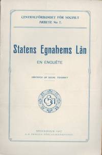 Statens egnahems lån.