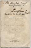 Inaugural Address of David R. Porter Governor of Pennsylvania Delivered in the Hall of the House of Representatives January 15 1839