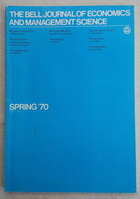 cover of The Bell Journal of Economics and Management Science (Spring '70, Vol. 1, No. 1)