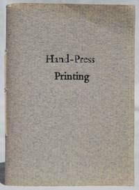 Hand-Press Printing