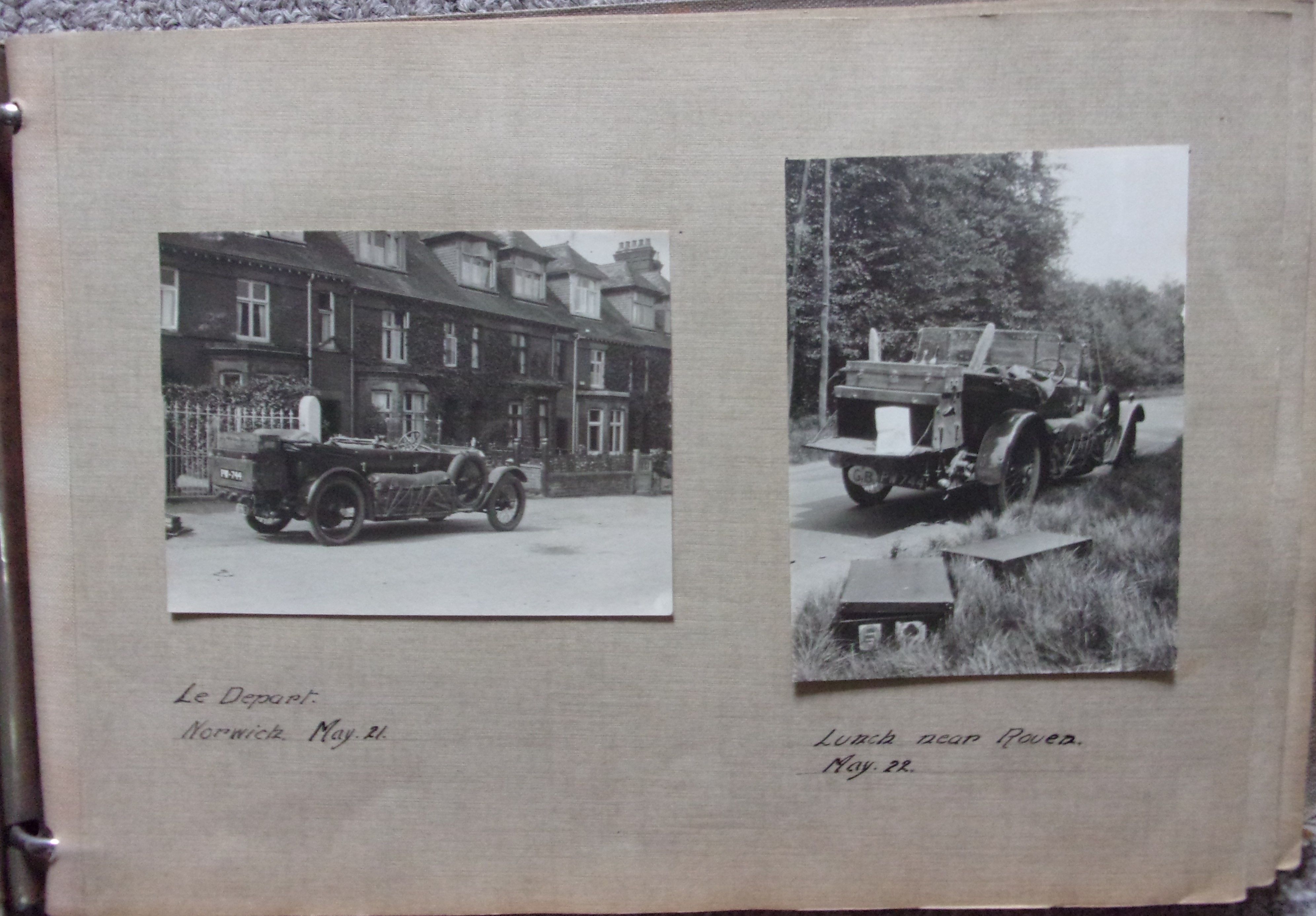 Unidentified Automobile Photographic Album for Tri