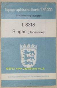 L8318 Singen (Hohentwiel). Topographische Karte 1:50000 Schummerungsaugabe