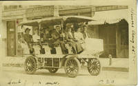 image of Early Electric Car, Carstarphen Electric Company, Real-Photo Postcard