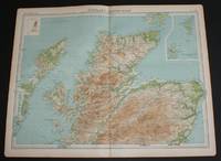 image of Map of "Scotland - Northern Section" from the 1920 Times Atlas (Plate 22) going as far south as Montrose and covering Sutherland, Ross and Cromarty, Aberdeen, Inverness, Skye, Lewis, Harris, Uist, Orkneys and Shetlands