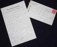 image of Handwritten letter to J. M. Dickinson, Lisbon, Ohio, from Kate B. Sherwood, editor of the Woman's Dept. of the The National Tribune