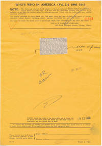 Partly-Printed Document Signed