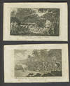 Death of Capt. Cook & Otaheite view. Copper engravings