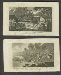 Death of Capt. Cook & Otaheite view. Copper engravings