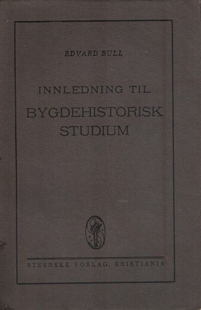 Innledning til bydehistorisk studium.