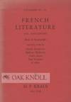 FRENCH LITERATURE, 19TH - 20TH CENTURY