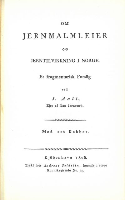Om Jernmalmleier og Jerntilvirkning i Norge. Et…