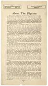 [Broadside, caption title]: About the Pilgrims