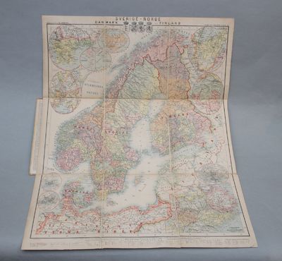 Karta öfver Sverige-Norge, Danmark och Finland.…