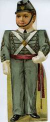 Circa 1880 West Point Cadet Paper Doll By Clark's