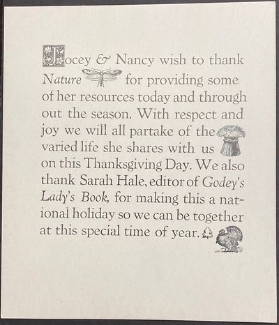 : , 1977. Broadside on stiff card, 8x9.25 inches, very good. Helaine Victoria Press, which took its ...