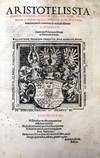 Aristotelis stagyritae acroases physicae libri VIII; Aristotelis stagyritae libri de coelo IIII; Aristotelis stagyritae philosophi de anima libri III