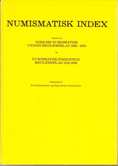 Numismatisk index. Register till Nordisk…