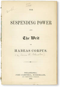 The Suspending Power and the Writ of Habeas Corpus