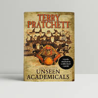 cover of Unseen Academicals - with superb artwork by Pratchett to the title page