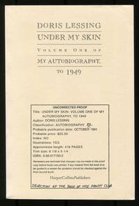 cover of Under My Skin: Volume One of My Autobiography, to 1949