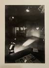 [ORIGINAL ART PHOTOGRAPH]. "Photo de l'exposition 1969 a la Galerie Iolas" (on verso). Featuring his "Une forme en liberte (Lanterne magique), 1969