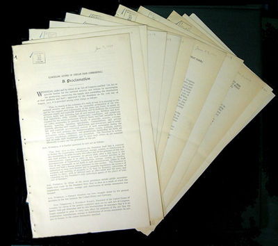 [Cancelling License of Certain Food Commodities]. A Proclamation [by the President of the United States] [With] Ten other Food Related Proclamations