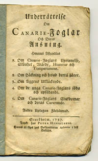 Underrättelse om canarie-foglar och deras…