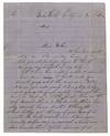 [Autograph letter, signed, by a young mother on domestic life in the aftermath of the California Gold Rush.]