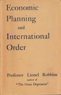 Economic Planning and International Order.