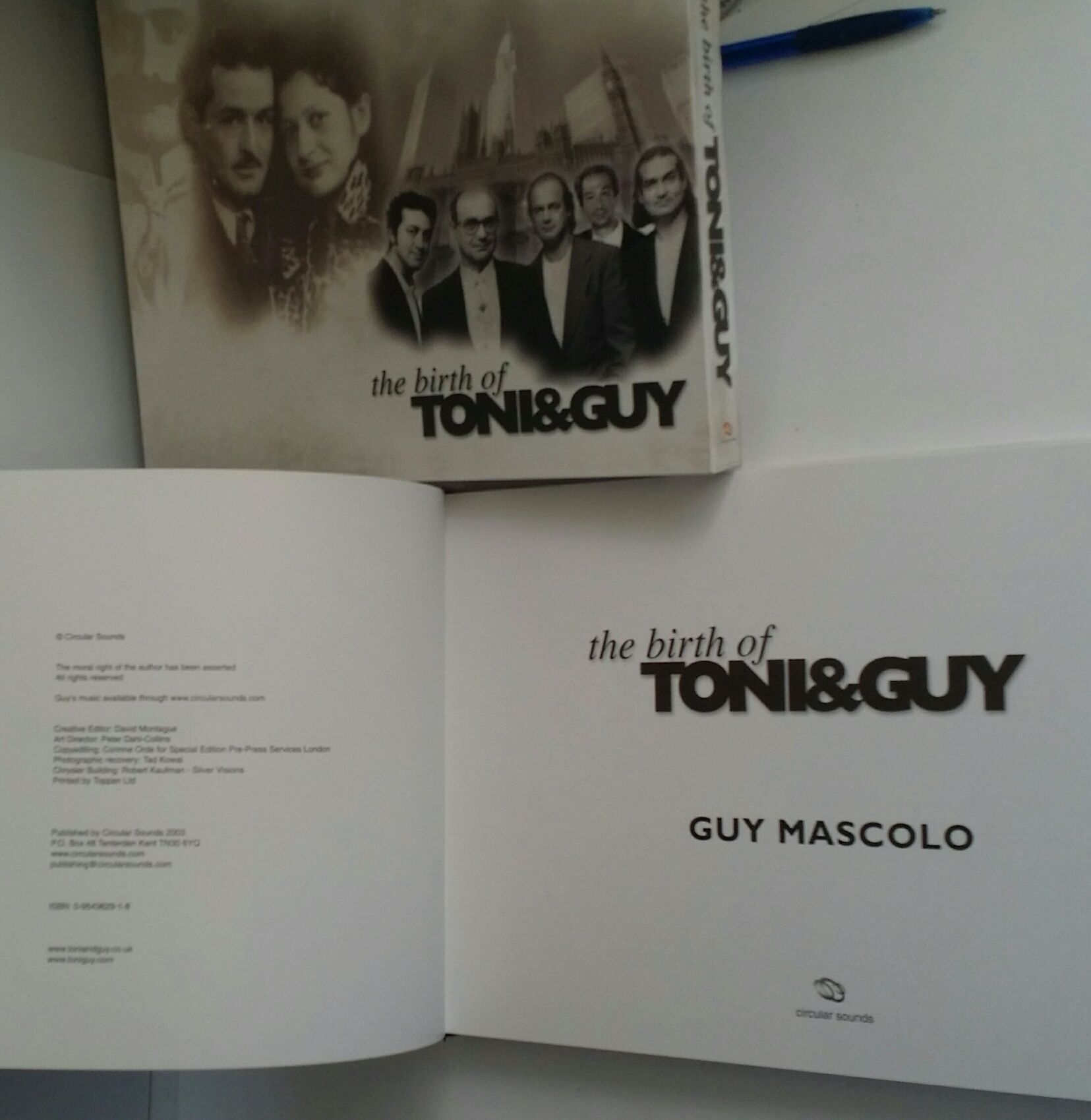 洋書 TONI & GUY PRESENTS CONSTRUCTION The Birth of Toni & Guy by Guy Mascolo | Hardcover | 2003