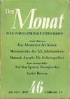 DER MONAT EINE INTERNATIONALE ZEITSCHRIFT JULY 1952