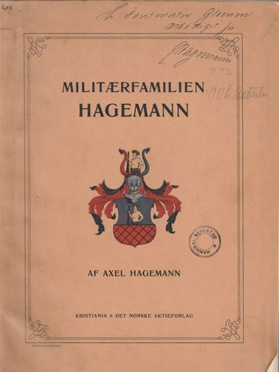 Militærfamilien Hagemann. Stamtavle med…