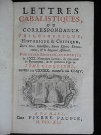 LETTRES CABALISTIQUES, OU CORRESPONDANCE…