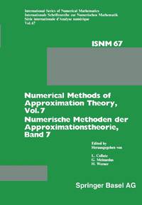 Numerical Methods of Approximation Theory, Vol. 7 / Numerische Methoden Der...