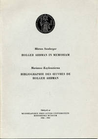 Holger Arbman in memoriam.