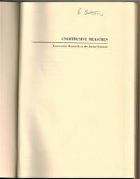 (Nobel Laureate Elinor Ostrom's Personal Copy) Unobtrusive Measures; Nonreactive Researches in the Social Sciences by Lee Richard D.; Sechrest - Paperback - Third Printing - 1967 - from Dale Steffey Books (SKU: 008551)