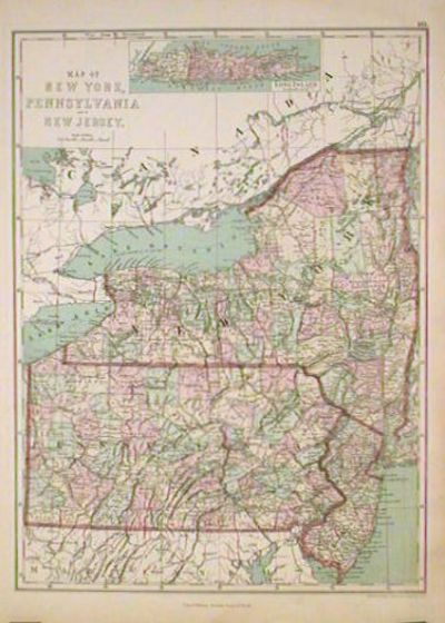 Map of New York, Pennsylvania and New Jersey [1873]