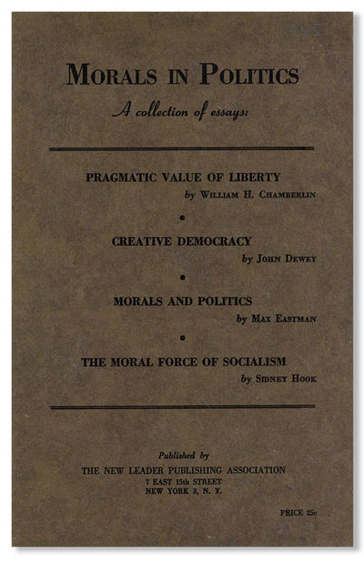 Morals in Politics: a Collection of Essays