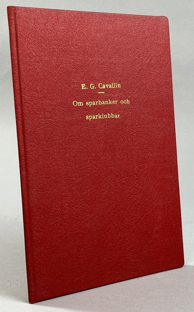 Om sparbanker och sparklubbar [= rubrik].