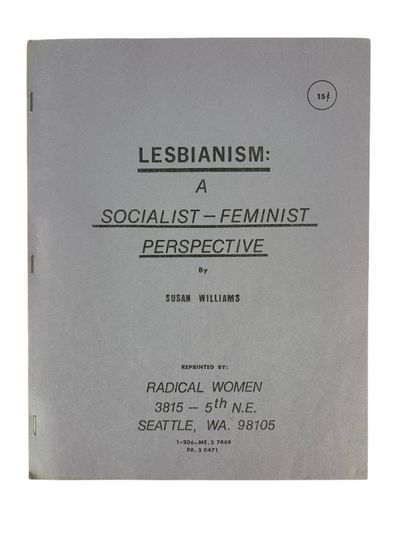 Lesbianism: A Socialist-Feminist Perspective, 1973 Radical Feminist Journal