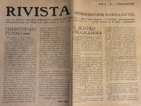 Rivista. Settimanale D'arte, Di Scienza E Di Vita. No. 1 (6 Aprile 1913) Through 6 (11 Maggio 1913) - 