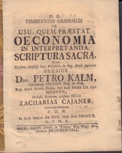 Dissertatio gradualis, de usu, quem praestat…