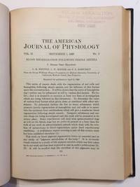 Blood Regeneration following Simple Anemia (Parts I-V, complete) in: The American Journal of...