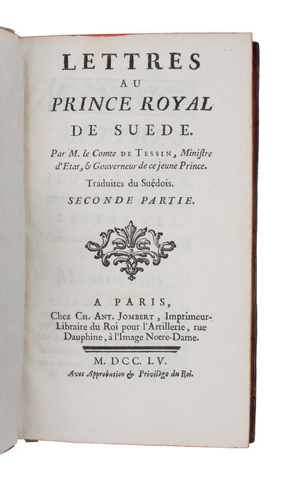 Lettres au Prince Royal de Suède, traduites du suédois. 2 vols. (photo 3)