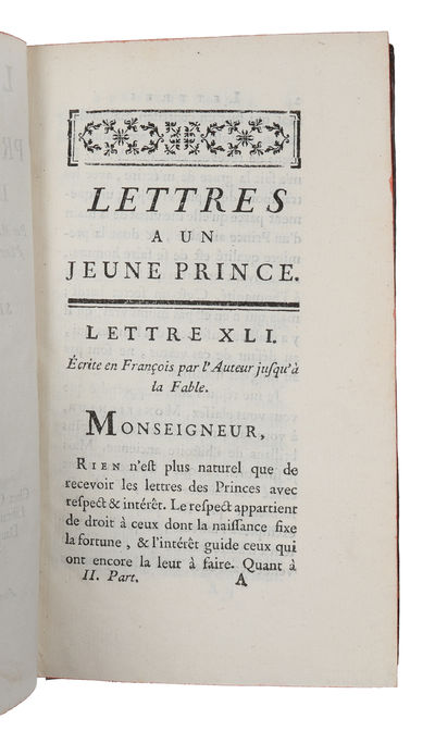 Lettres au Prince Royal de Suède, traduites du suédois. 2 vols. (photo 5)