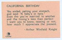 California Birthday