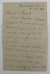 [Autograph Letter, Signed, from Georgia Blakemore Williams, a Pioneering African-American Pharmacist, While Still a Student at Meharry Medical School, to Rev. A.T. Stewart of Tyler, Texas]